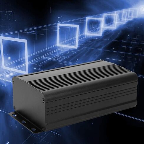 Matt Black Aluminum Housing for PCB Controller 55x95x150mm for Electrical Engineers in Kuwait