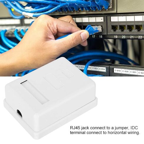 Stylish RJ45-8P8C CAT6 Network Enclosure Ideal for Communicating Equipment, Pack of 2 in Kuwait