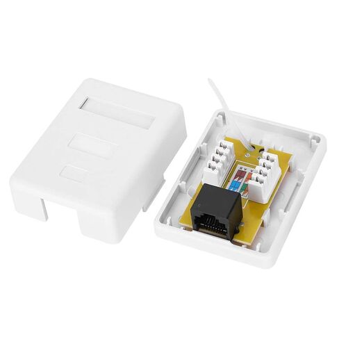 Stylish RJ45-8P8C CAT6 Network Enclosure Ideal for Communicating Equipment, Pack of 2 in Kuwait