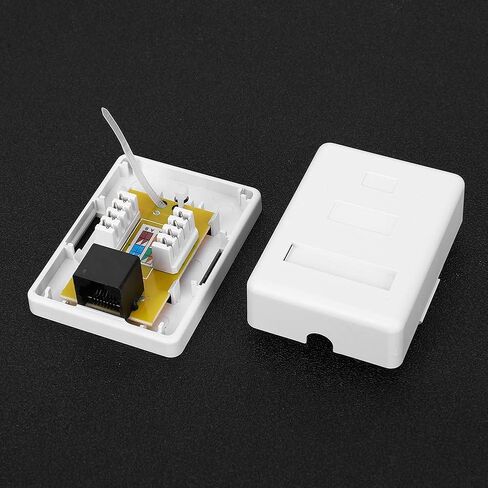 Stylish RJ45-8P8C CAT6 Network Enclosure Ideal for Communicating Equipment, Pack of 2 in Kuwait