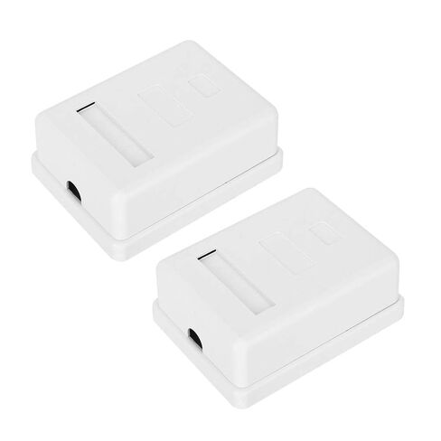 Stylish RJ45-8P8C CAT6 Network Enclosure Ideal for Communicating Equipment, Pack of 2 in Kuwait