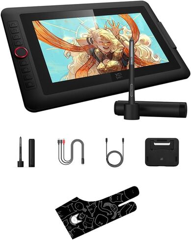 XPPen Upgraded Artist13.3 Pro V2 Drawing Tablet with Screen, 16384 Pen Pressure X3 Pro XPPen Digital Drawing Glove in Kuwait