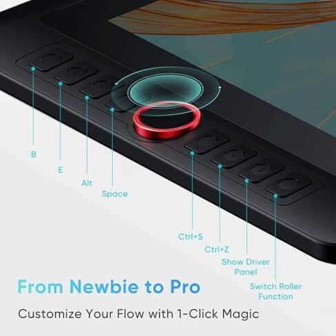 XPPen Upgraded Artist13.3 Pro V2 Drawing Tablet with Screen, 16384 Pen Pressure X3 Pro XPPen Digital Drawing Glove in Kuwait