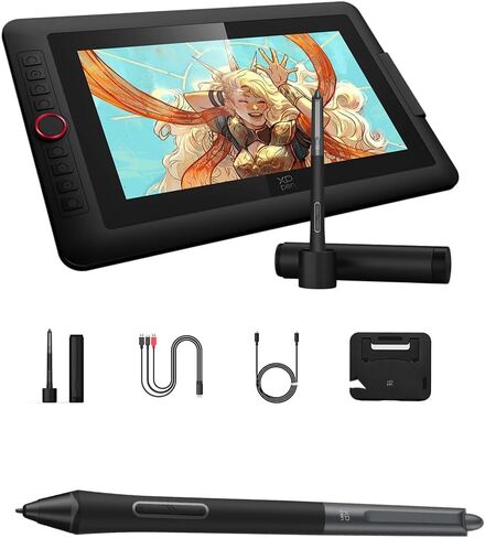 XPPen Upgraded Artist13.3 Pro V2 Drawing Tablet with Screen, 16384 Pen XPPen X3 Pro Smart Chip Stylus in Kuwait