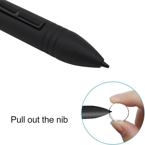 Fabater Graphics Tablet Stylus PEN80D with 8192 Pressure Levels Battery Pen for NEW 1060PLUS 420 H420 K58 H58L 680S 680TF H610PRO W58 WH1409, 5080LPI Resolution, 350 Hours in Kuwait