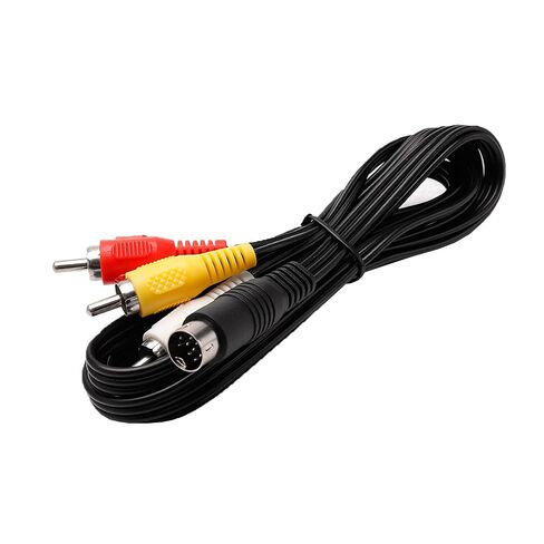 Replacement 9-pin Male to 3-pin RCA Male Stereo AV Cable, 9-pin to RCA Audio and Video Composite Cable, Compatible with Mega Drive 2 3, Sega Genesis 2 (6FT) in Saudi Arabia