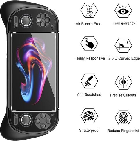Murmure [2 Pack Screen Protector for Retroid Pocket 6, 9H Hardness [HD Clarity] Anti-Scratch Tempered Glass Screen Film,Easy Installation,Bubble Free in Saudi Arabia