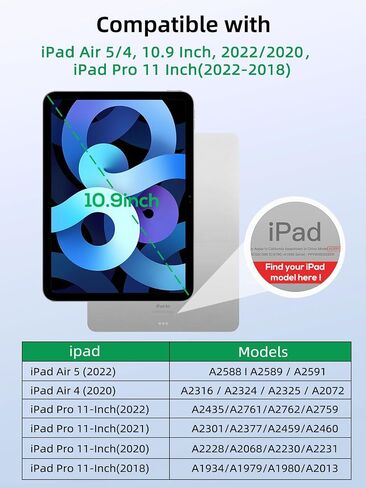 2 Pack Anti Blue Light Screen Protector for iPad Air 5/4th Generation [10.9 Inch, 2022/2020],iPad Pro [11 Inch,2022/2021/2020/2018],9H Hardness Tempered Glass Film,Anti-uv,Eye Protection in Kuwait