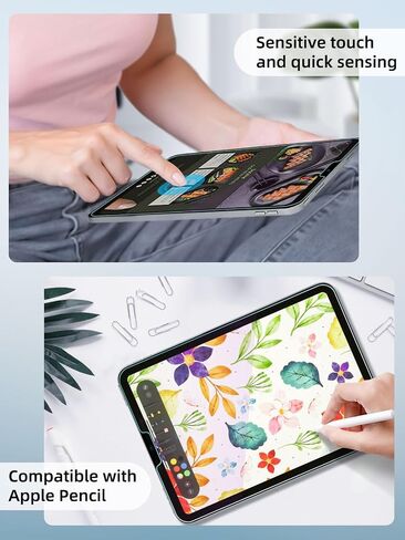 2 Pack Anti Blue Light Screen Protector for iPad Air 5/4th Generation [10.9 Inch, 2022/2020],iPad Pro [11 Inch,2022/2021/2020/2018],9H Hardness Tempered Glass Film,Anti-uv,Eye Protection in Kuwait