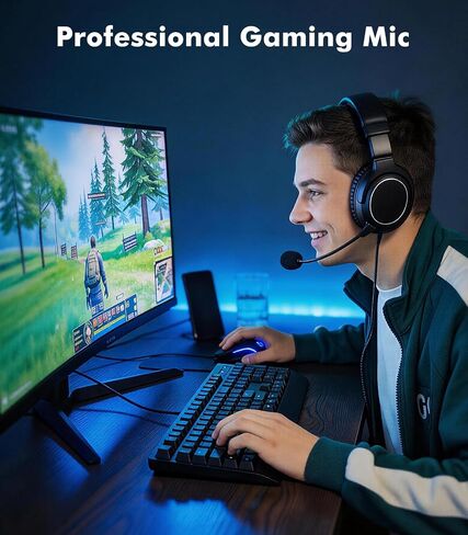Detachable Replacement Mic for Logitech G PRO X1/X2 / G PRO X Wireless/G Pro Wired Headsets – Noise-Cancelling Boom Mic with 2 Foam Covers Included in Kuwait
