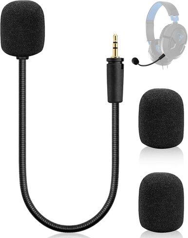 Gaming Mic 3.5mm Jack Microphone for Turtle Beach Headsets - Game Mic Compatible with XO Three XO Four Stealth Recon 150 50 50X 50P 50 60P Xbox One 400 420X 450 500P 520 Gaming Headsets Mic 3.5mm Jack in Kuwait