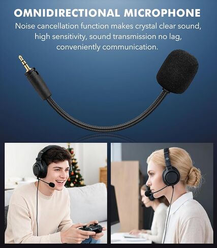 Gaming Mic 3.5mm Jack Microphone for Turtle Beach Headsets - Game Mic Compatible with XO Three XO Four Stealth Recon 150 50 50X 50P 50 60P Xbox One 400 420X 450 500P 520 Gaming Headsets Mic 3.5mm Jack in Kuwait