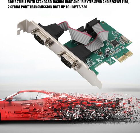 Fabater RS232 to PCIe Card, 2.5Gbps Full Duplex PCI Express Serial in Kuwait