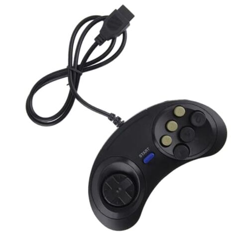 THE PERFECT PART 2X 6 Button Game Pad Controller For SEGA Genesis Black Old School Classic New in Kuwait
