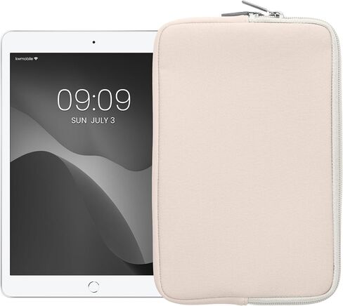 kwmobile Neoprene Pouch Compatible with 8"-8,4" Tablet - Universal Sleeve Case Cover with Zipper for Tablet - Grey in Kuwait