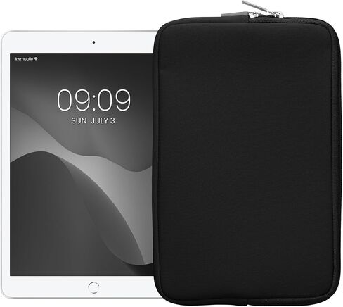 kwmobile Neoprene Pouch Compatible with 8"-8,4" Tablet - Universal Sleeve Case Cover with Zipper for Tablet - Grey in Kuwait