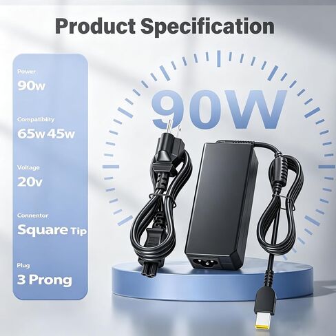 90W AC Adapter Compatible with Lenovo ThinkCentre 90W Power Cord M93p M90p in Kuwait