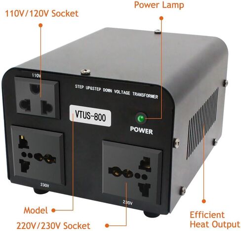 Yinleader 800W Voltage Converter Step Up/Down 110V-120V to 220V-240V in Kuwait