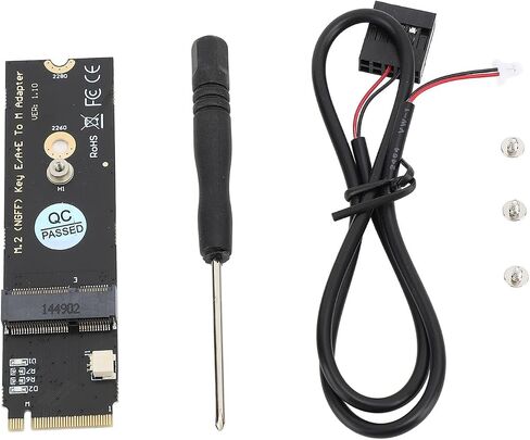 M.2 NGFF Key E A+E to M Adapter Card with Bluetooth Support for AX200/AX201/AX210/8260/8265/9260 .2 Socket in Kuwait