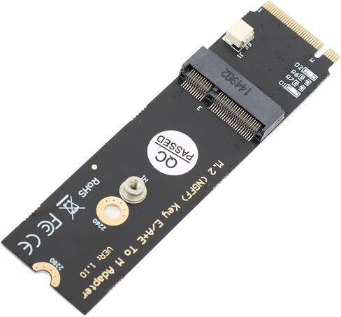 M.2 NGFF Key E A+E to M Adapter Card with Bluetooth Support for AX200/AX201/AX210/8260/8265/9260 .2 Socket in Kuwait