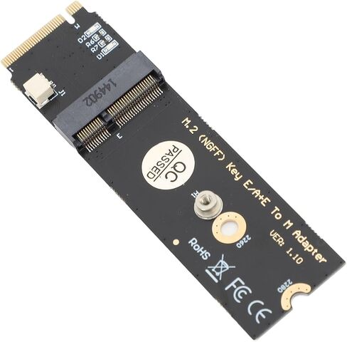 M.2 NGFF Key E A+E to M Adapter Card with Bluetooth Support for AX200/AX201/AX210/8260/8265/9260 .2 Socket in Kuwait