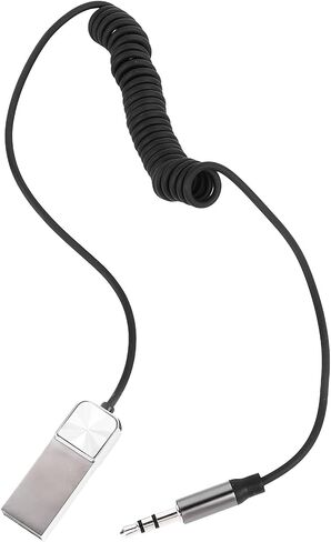 Portable Car Bluetooth Adapter Fast Pairing Hands-Free Calling for Car Home Stereo in Kuwait