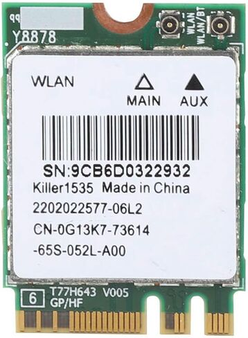 Gen Killer 1535AC Dual Band 802.11ac NGFF M.2 867Mbps Bluetooth Network Card - Superior Connectivity for Online Gaming Enthusiasts in Kuwait