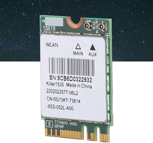 Gen Killer 1535AC Dual Band 802.11ac NGFF M.2 867Mbps Bluetooth Network Card - Superior Connectivity for Online Gaming Enthusiasts in Kuwait