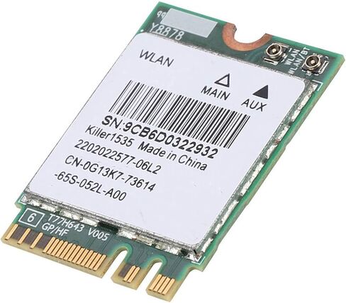 Gen Killer 1535AC Dual Band 802.11ac NGFF M.2 867Mbps Bluetooth Network Card - Superior Connectivity for Online Gaming Enthusiasts in Kuwait