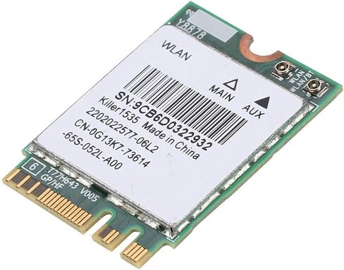 Gen Killer 1535AC Dual Band 802.11ac NGFF M.2 867Mbps Bluetooth Network Card - Superior Connectivity for Online Gaming Enthusiasts in Kuwait