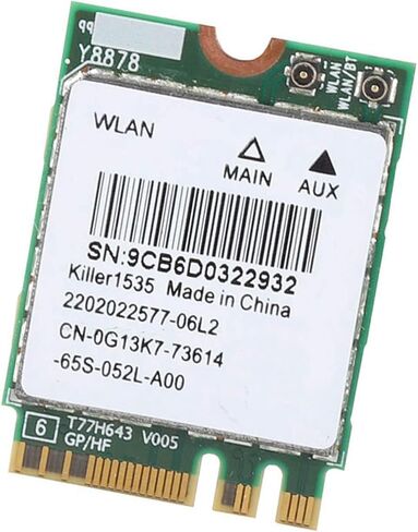 Gen Killer 1535AC Dual Band 802.11ac NGFF M.2 867Mbps Bluetooth Network Card - Superior Connectivity for Online Gaming Enthusiasts in Kuwait