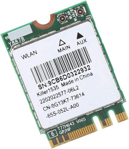 Gen Killer 1535AC Dual Band 802.11ac NGFF M.2 867Mbps Bluetooth Network Card - Superior Connectivity for Online Gaming Enthusiasts in Kuwait
