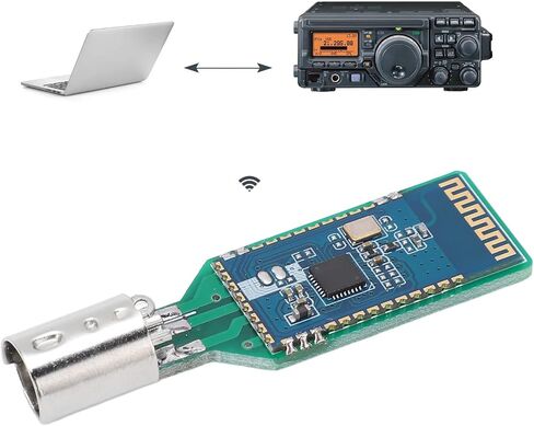 Compact Serial Bluetooth Adapter 9600bps Communication Port for FT8X7 Series, PC Material, Easy Installation in Kuwait