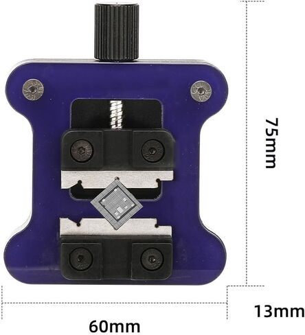 Aluminum Alloy Fixture Holder with 2+1 Rotation Mechanism for Precise Soldering and Repair of for Mobile Phone Motherboards IC CPUs Compact Repair Station(75mm) in Kuwait