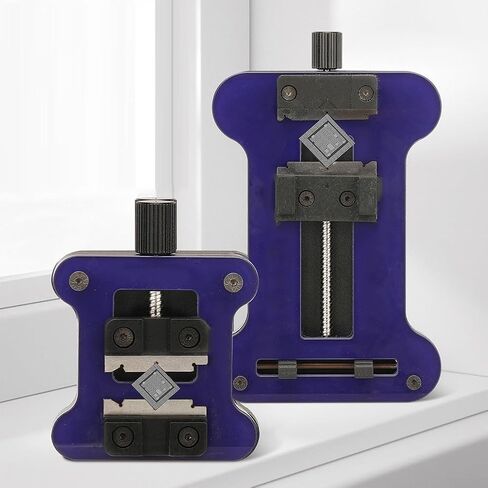 Aluminum Alloy Fixture Holder with 2+1 Rotation Mechanism for Precise Soldering and Repair of for Mobile Phone Motherboards IC CPUs Compact Repair Station(75mm) in Kuwait