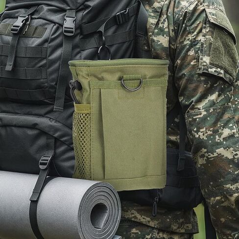 3 Pieces Dump Pouch, Drawstring Ammo Bag, Adjustable Utility Belt for Magazines, Outdoor Airsoft Hunting Gear in Kuwait