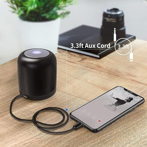 AUX Cord for iPhone, Audio Cable, 3.3ft, Black in Kuwait