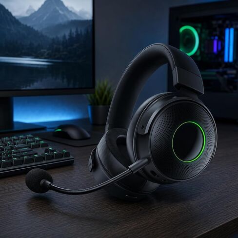 Replacement mic for Razer Kraken V3 / V3X / V3 Pro Gaming，Headset Detachable Noise Cancelling Game Microphone with 2Pcs Foam Cover in Kuwait