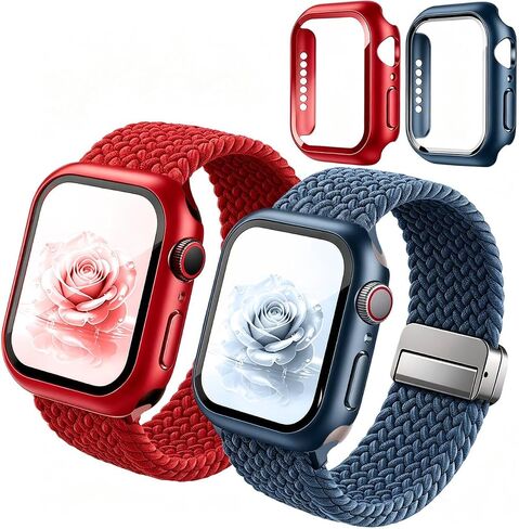Stretchy Band Screen Protector Compatible with Apple Watch Bands Women men in Kuwait