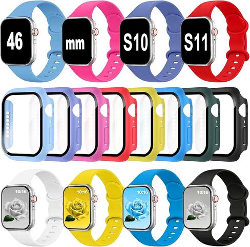 8Pack Watch Screen Protector Silicone Band for Apple Watch Bands Women Men in Saudi Arabia