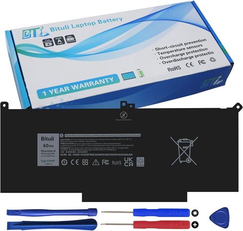 F3YGT 2X39G 60WH Laptop Battery for Dell Latitude 12 7000 7280 7290 13 7000 7380 7390 P29S002 14 7000 7480 7490 E7280 E7480 E7490 E7290 E7380 in Kuwait