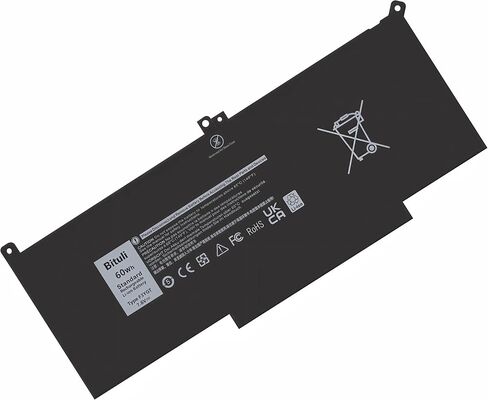 F3YGT 2X39G 60WH Laptop Battery for Dell Latitude 12 7000 7280 7290 13 7000 7380 7390 P29S002 14 7000 7480 7490 E7280 E7480 E7490 E7290 E7380 in Kuwait