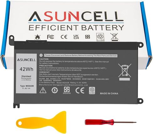 WDX0R Laptop Battery for dell Inspiron 15 7579 7569 5578 5565 5567 5568 5570 5775 5579 7560 7570 13 5378 5368 7375 7368 7378 17 5765 5767 5770 Series P69G001 P58F P58F001 P75F P66F P69G 3CRH3 in Kuwait