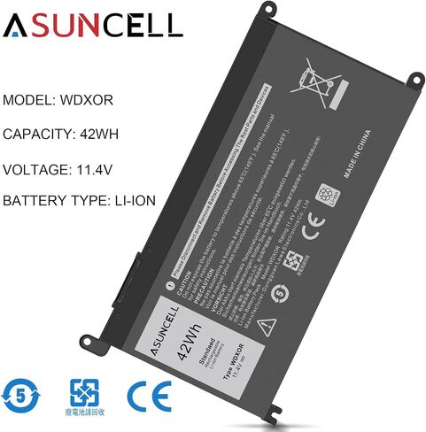 WDX0R Laptop Battery for dell Inspiron 15 7579 7569 5578 5565 5567 5568 5570 5775 5579 7560 7570 13 5378 5368 7375 7368 7378 17 5765 5767 5770 Series P69G001 P58F P58F001 P75F P66F P69G 3CRH3 in Kuwait