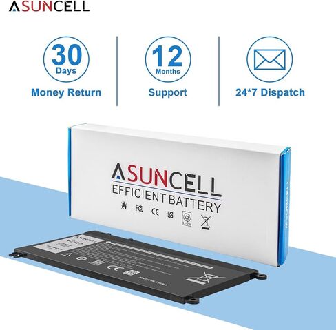 WDX0R Laptop Battery for dell Inspiron 15 7579 7569 5578 5565 5567 5568 5570 5775 5579 7560 7570 13 5378 5368 7375 7368 7378 17 5765 5767 5770 Series P69G001 P58F P58F001 P75F P66F P69G 3CRH3 in Kuwait
