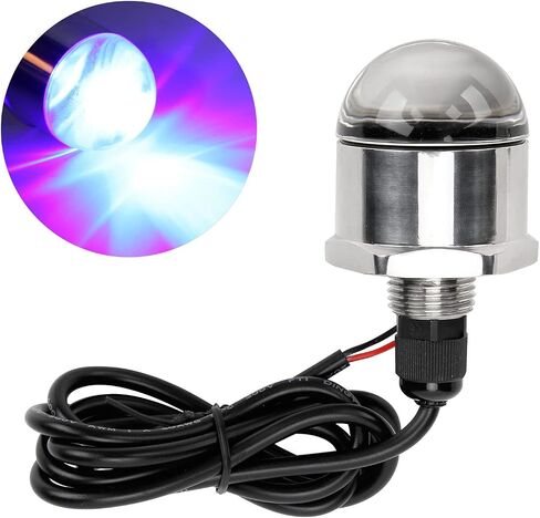 9LED Boat Underwater Light, 1200lm Blue Drain Plug Lamp with 1/2in N in Kuwait