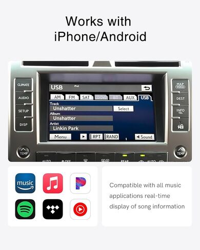 USB Bluetooth Adapter for Toyota & Lexus, Bluetooth Music Receiver in Kuwait