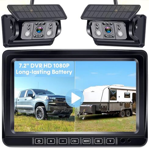 Dual Magnetic Wireless Backup Camera: HD 1080P 1-Min Easy Install No Wiring in Kuwait