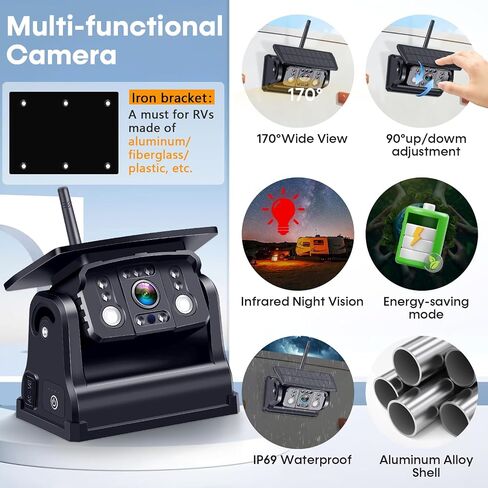 Dual Magnetic Wireless Backup Camera: HD 1080P 1-Min Easy Install No Wiring in Kuwait