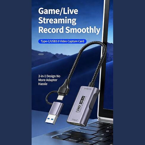 UHD 4K Game Captures Card with USB3.0 Adapters 1080P Not Delay for Twitches Streamers and Content Creators in Saudi Arabia